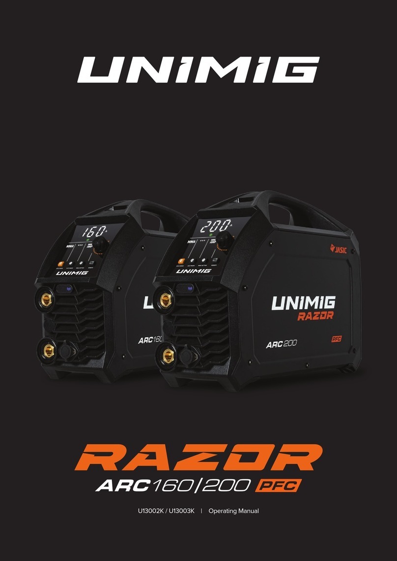 Uni-Mig RAZOR ARC 160 PFC User manual