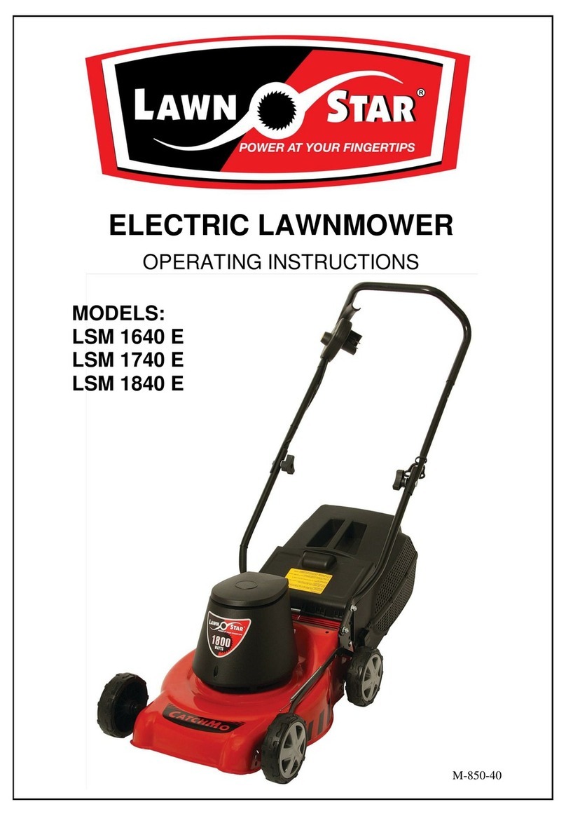 LAWN STAR LSM 1640 E operating instructions