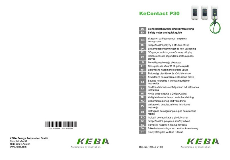 Keba KeContact P30 quick start guide