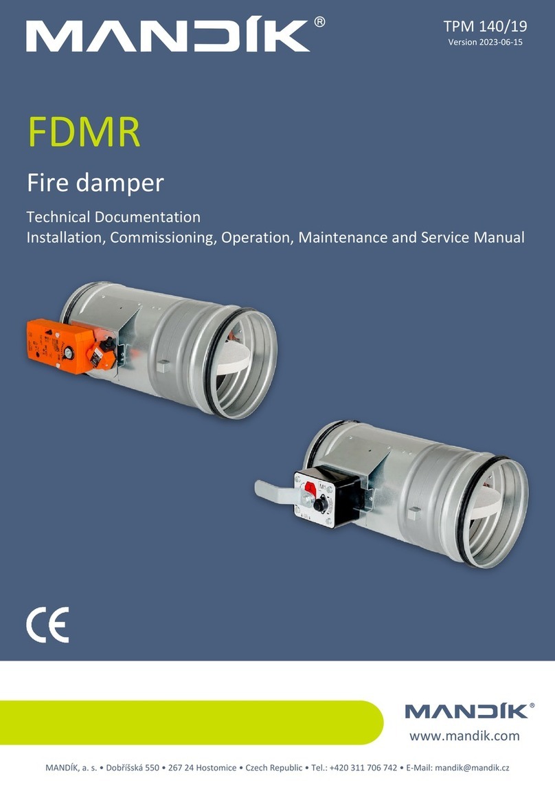 Mandik FDMR Installation, operation, maintenance and service instructions Mandik FDMR Installation, operation, maintenance and service instructions