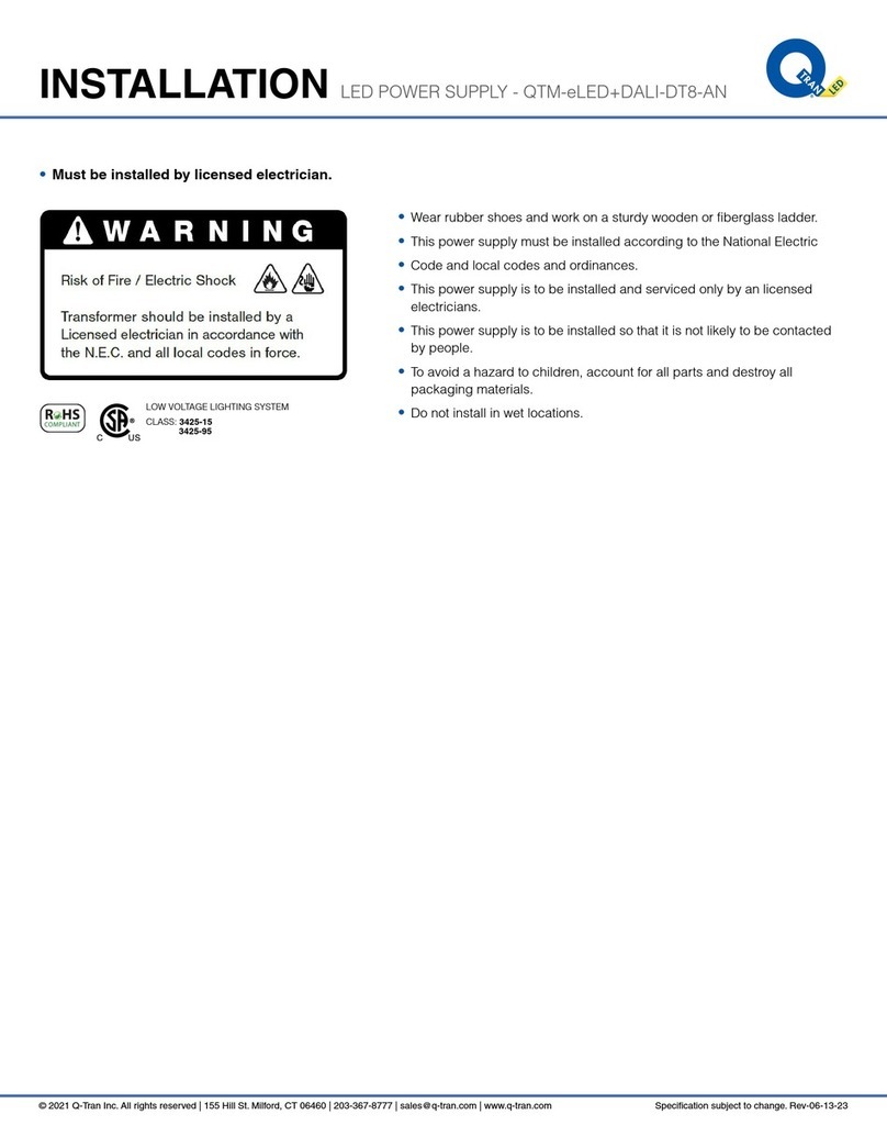qtran QTM-eLED+DALI-DT8-AN User manual