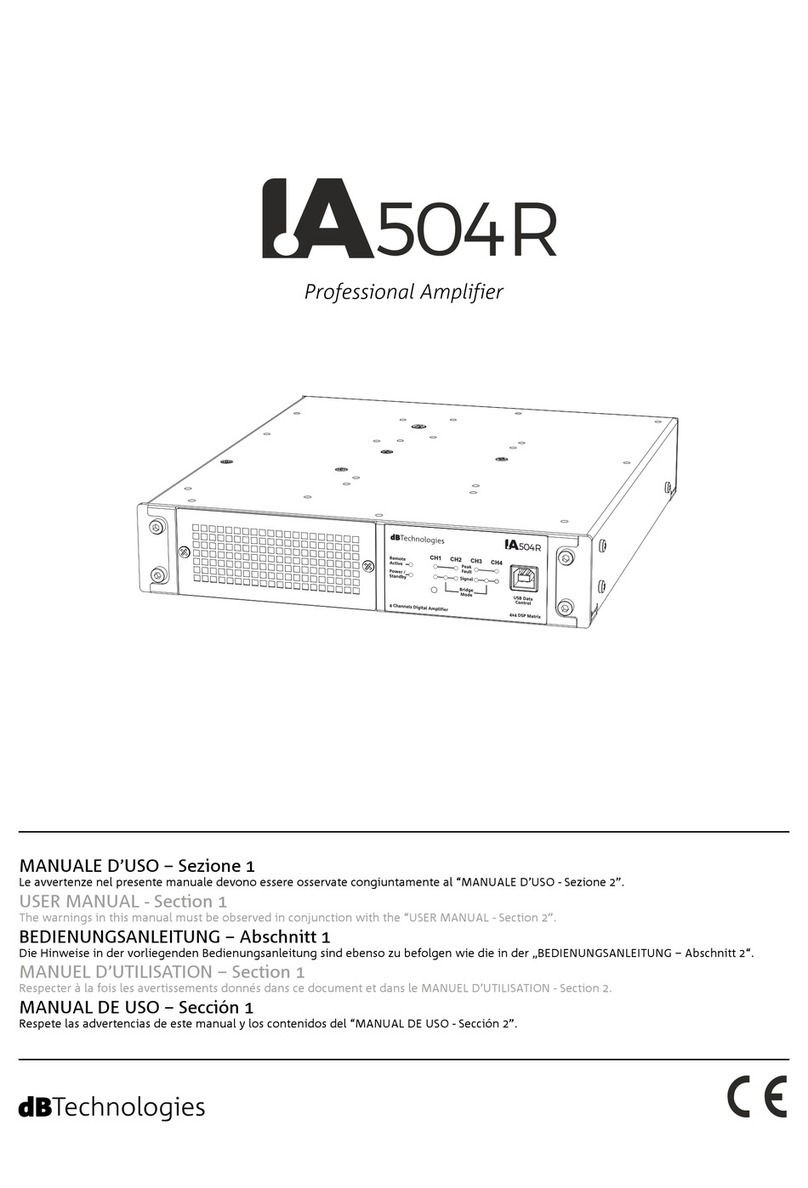 dB Technologies IA504R User manual