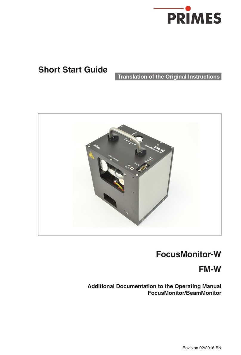 Primes FocusMonitor-W User manual