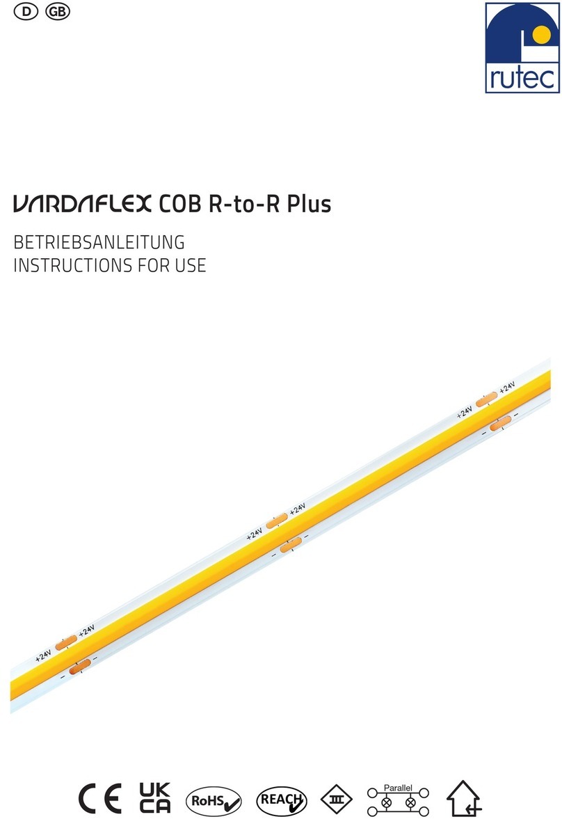 RUTEC VARDAflex COB R-to-R Plus User manual
