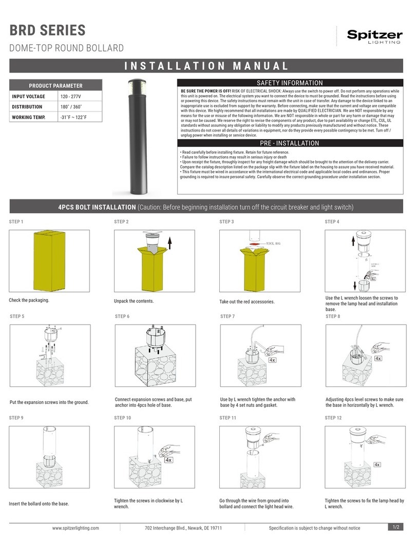 Spitzer LIGHTING BRD Series installation manual