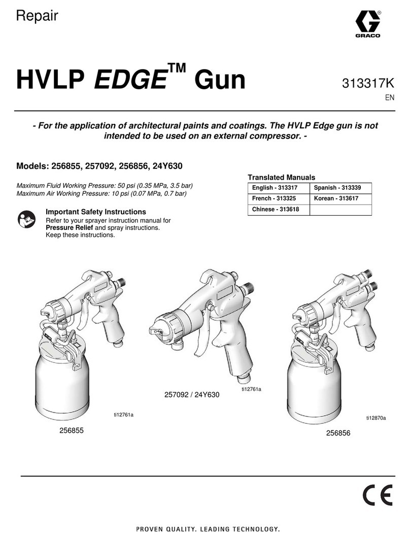 Graco HVLP EDGE Gun 256855 Operating instructions