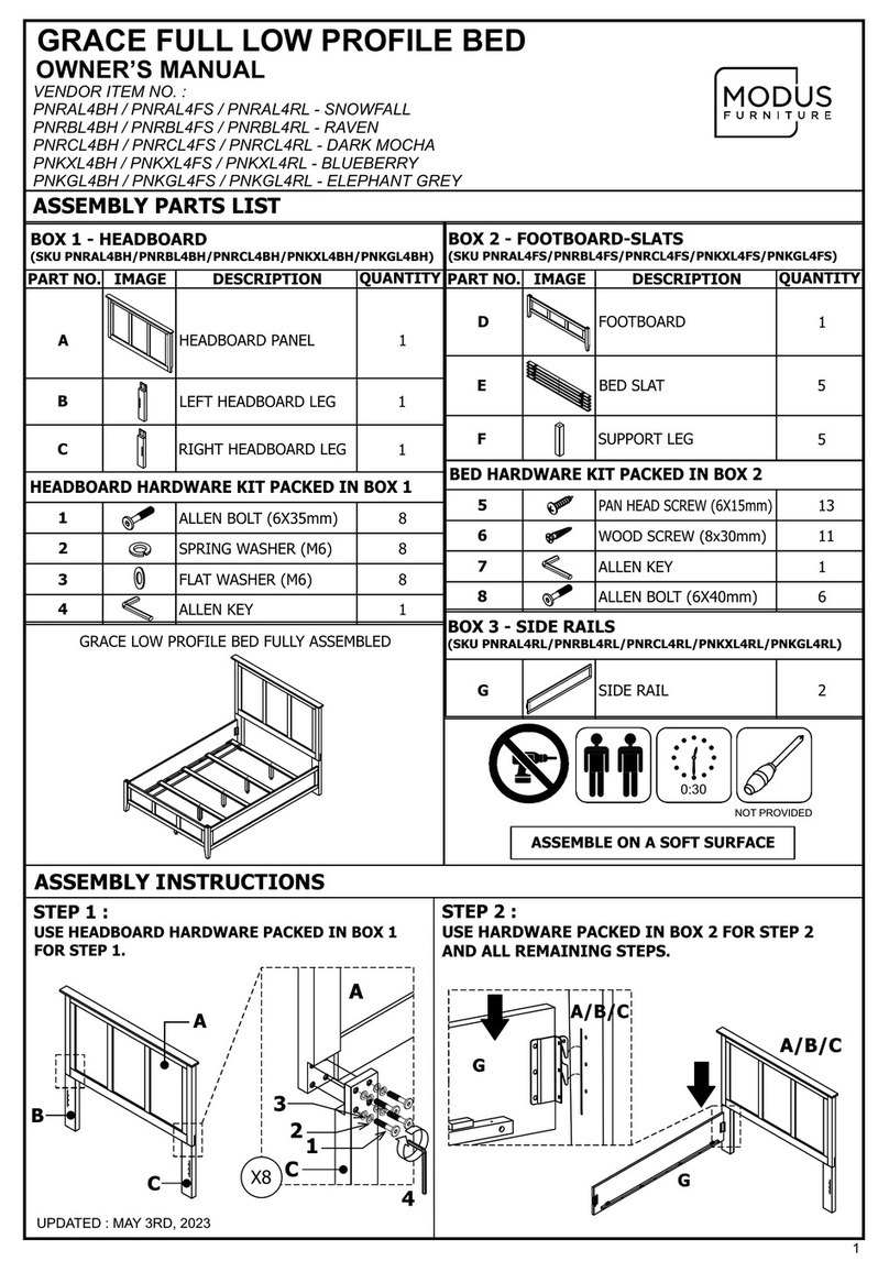 Modus GRACE PNRAL4BH owner's manual