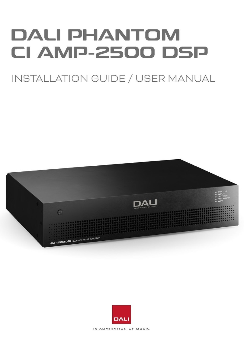 Dali PHANTOM CI AMP-2500 DSP Troubleshooting guide
