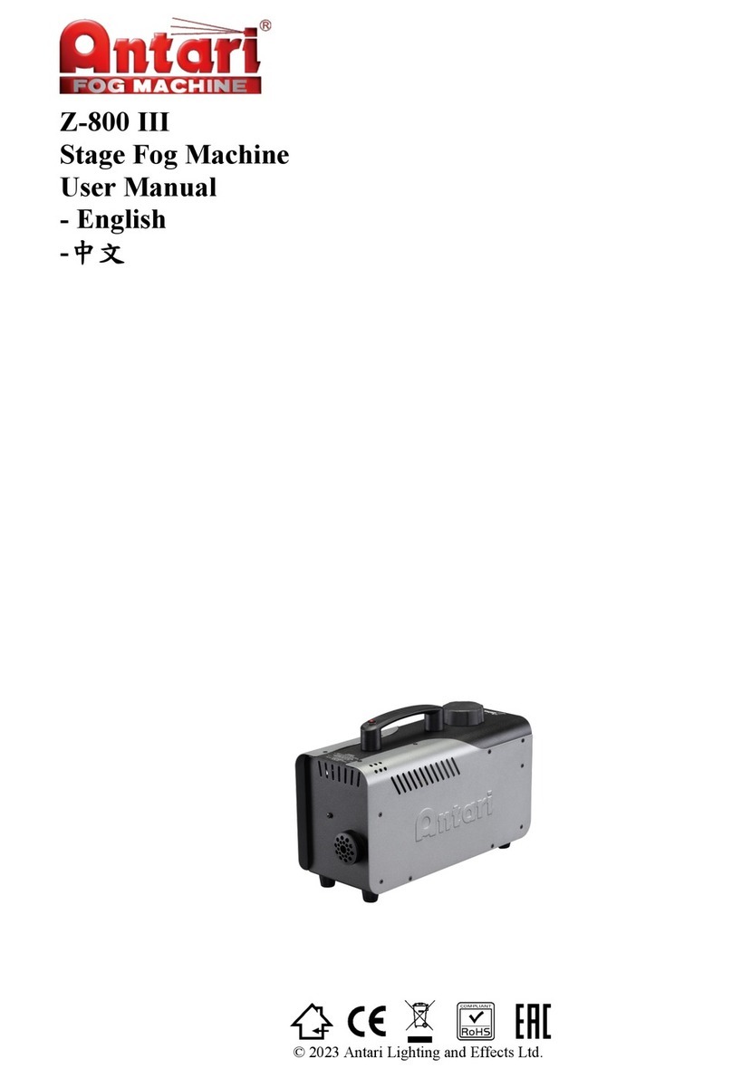 Antari Z-800 III User manual Antari Z-800 III User manual
