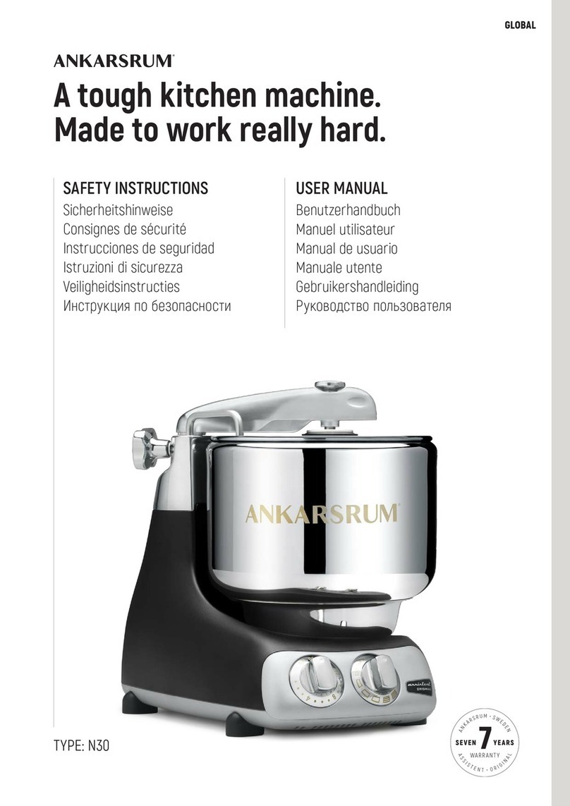 Ankarsrum Assistent Original user manual Ankarsrum Assistent Original user manual