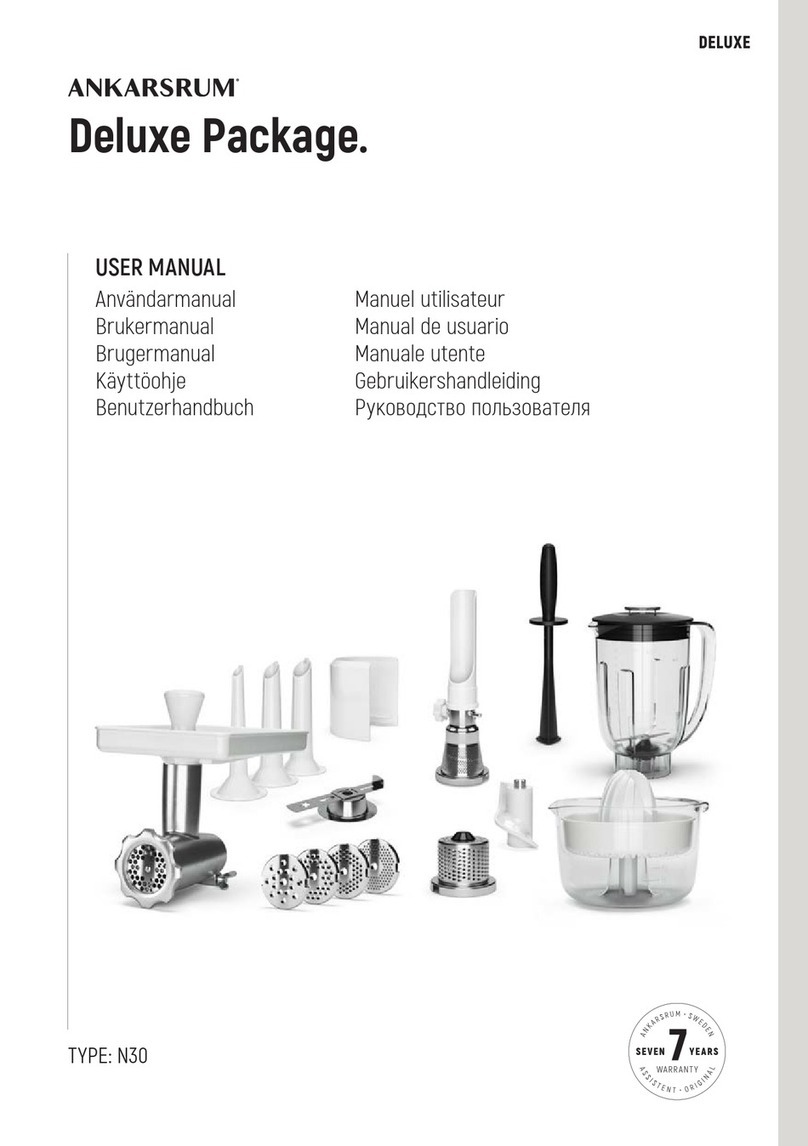 Ankarsrum DELUXE user manual