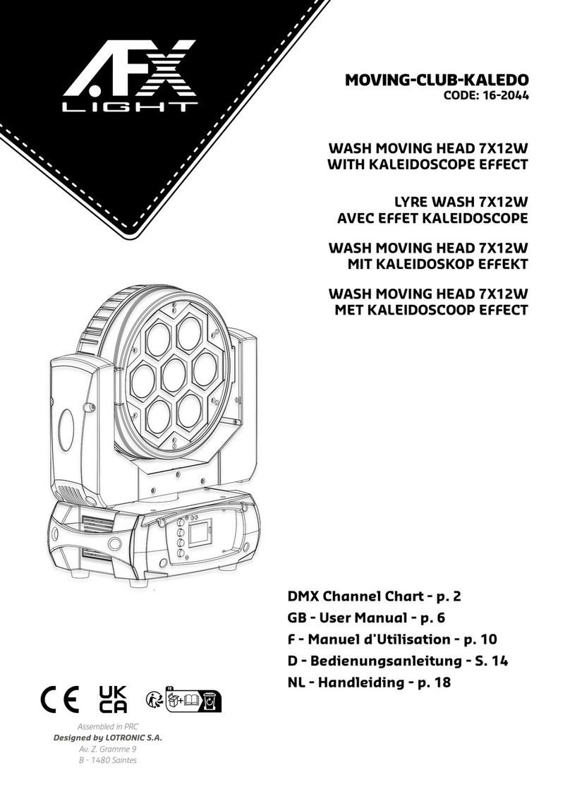 afx light MOVING-CLUB-KALEDO user manual
