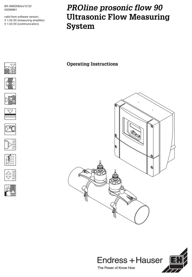 Endress+Hauser Prosonic Flow 90 User manual