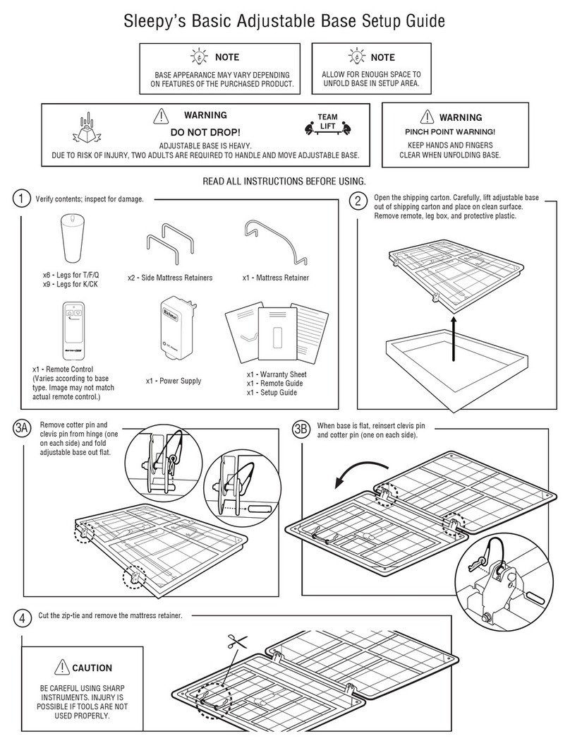 Leggett & Platt Sleepy's Basic User manual Leggett & Platt Sleepy's Basic User manual
