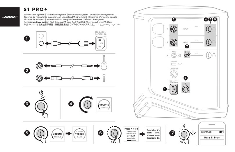 Bose S1 PRO+ User manual