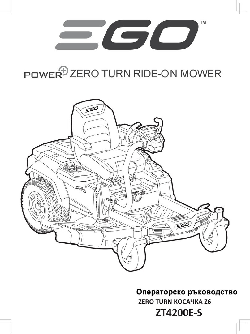 Ego Power+ ZERO TURN Z6 User manual Ego Power+ ZERO TURN Z6 User manual