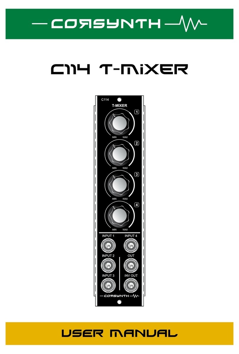 Corsynth T-MIXER C114 user manual