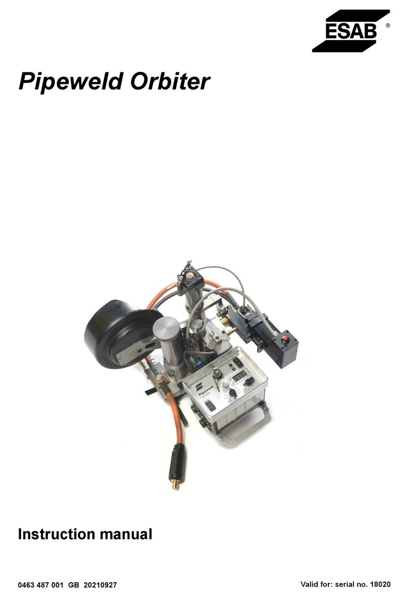 ESAB Pipeweld Orbiter instruction manual