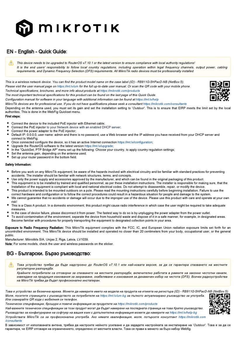MikroTik NetBox 5 User manual