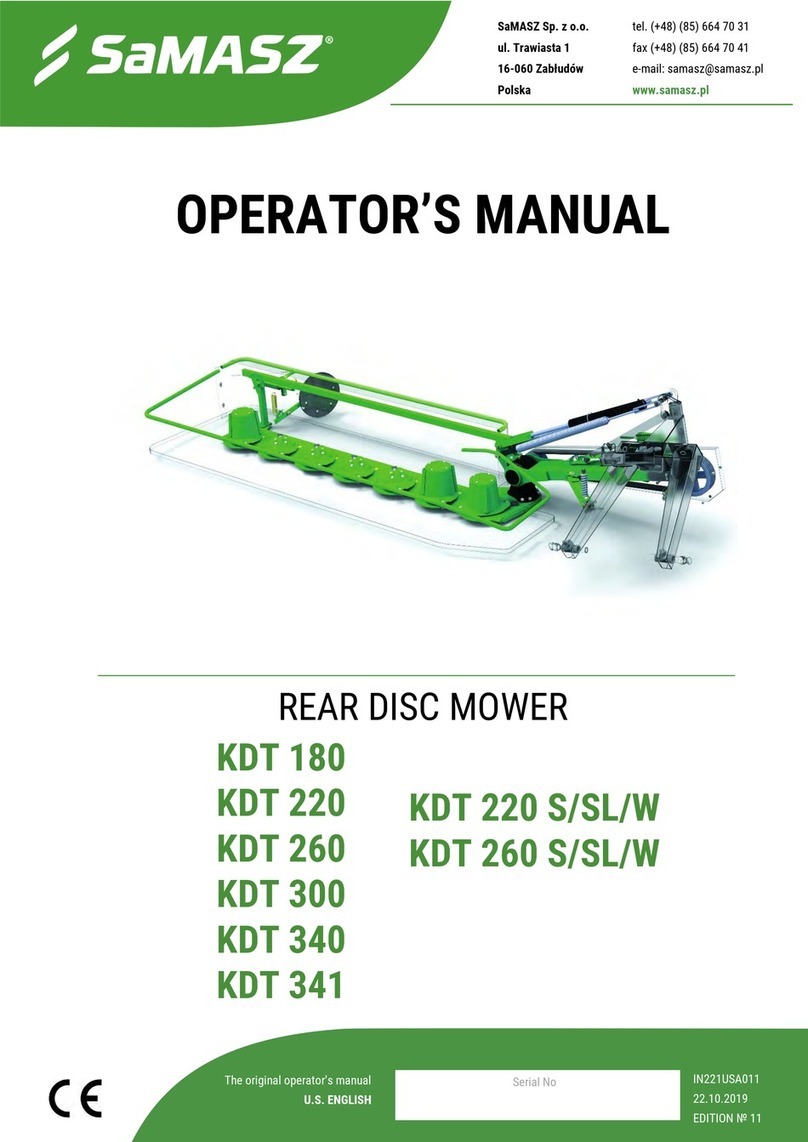 SaMASZ KDT 220 Operator's manual