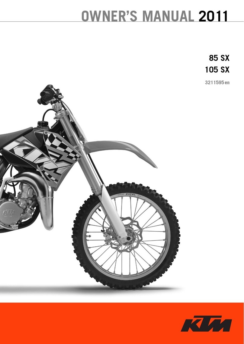 KTM 85 SX 2011 User manual