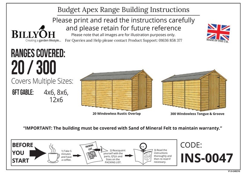 Billyoh Budget Apex INS-0047 Building instructions Billyoh Budget Apex INS-0047 Building instructions