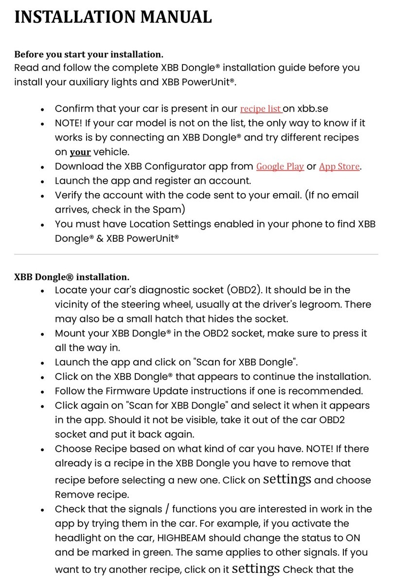 Ullstein Concepts XBB Dongle installation manual Ullstein Concepts XBB Dongle installation manual