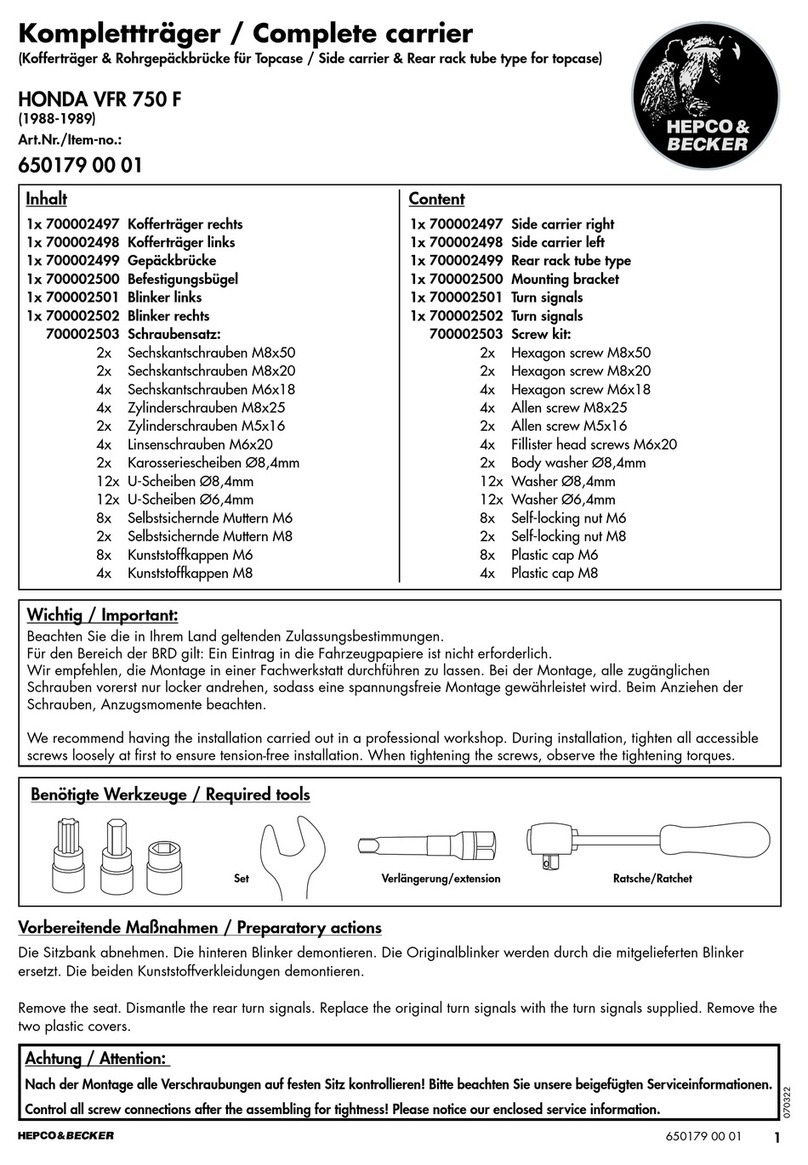 hepco & becker 650179 00 01 User manual