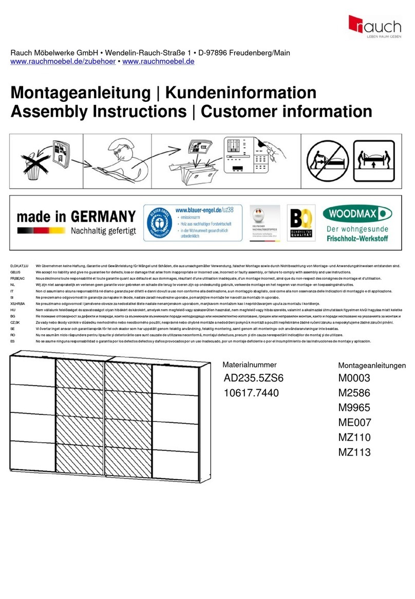 Rauch AD235.5ZS6 Assembly instructions