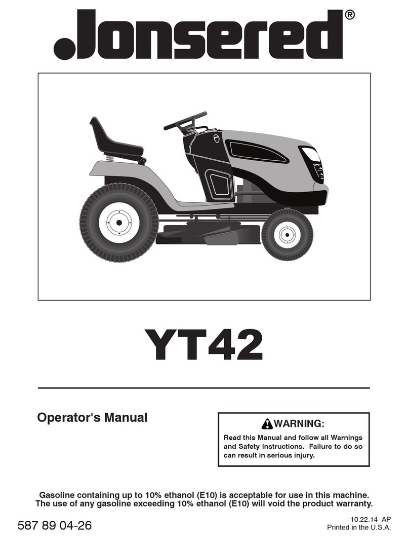 Jonsered YT42 Operator's manual
