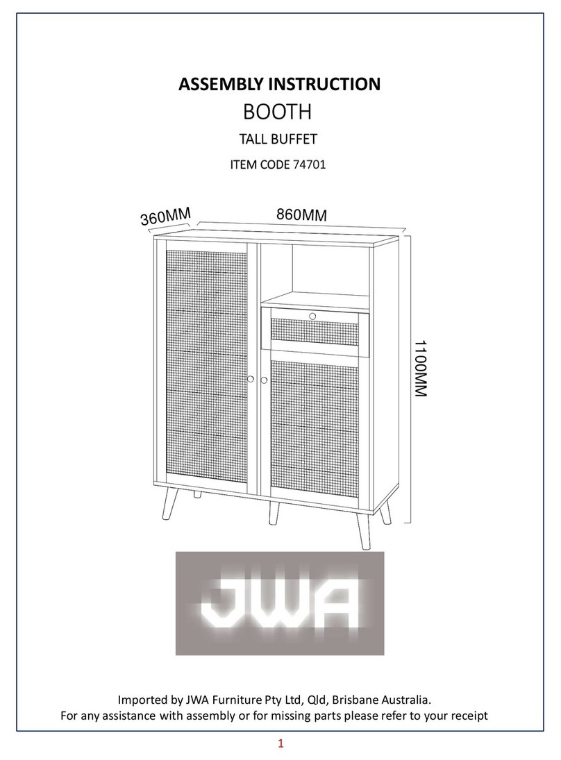 JWA BOOTH 74701 User manual