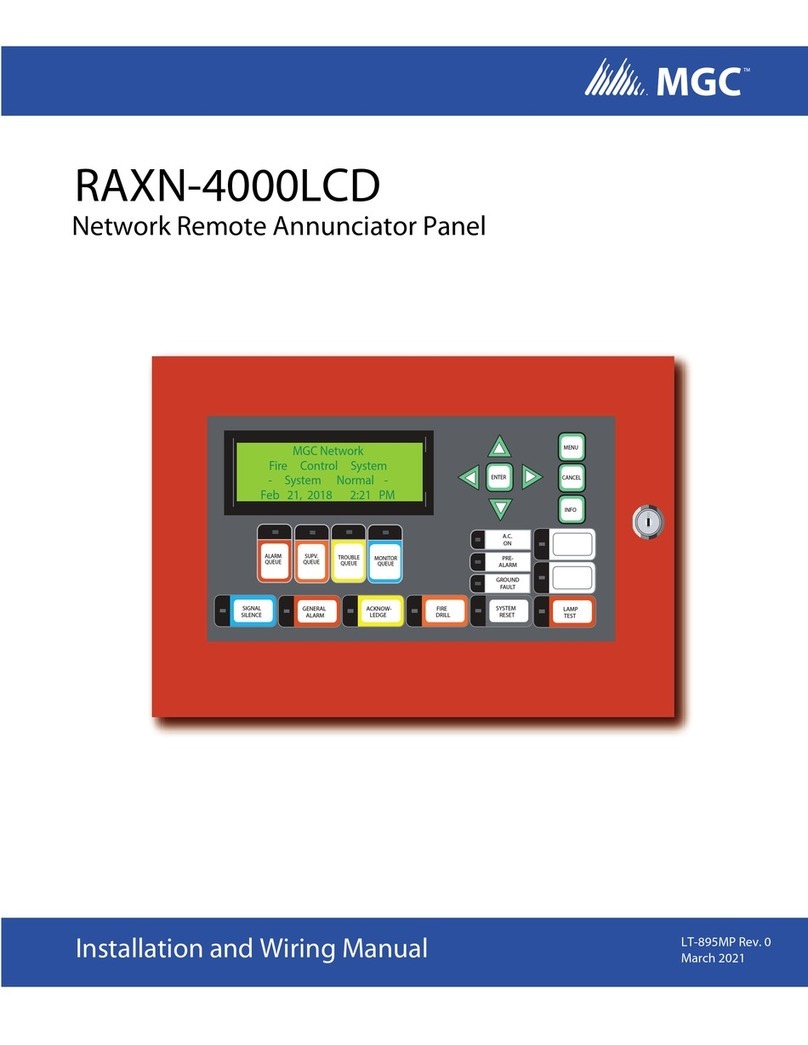 MGC RAXN-4000LCD Installation and wiring manual