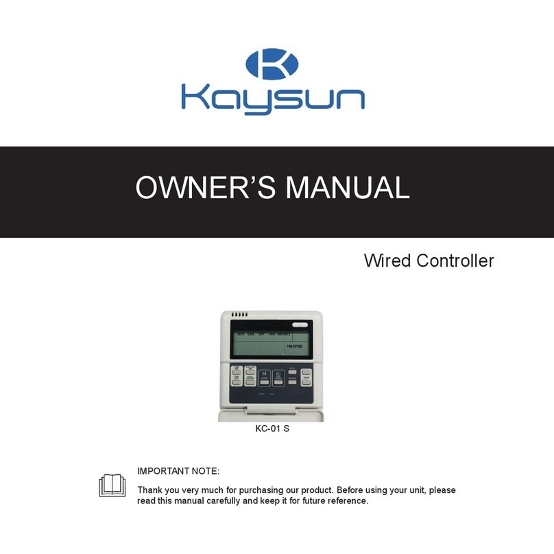 Kaysun KC-01 S owner's manual