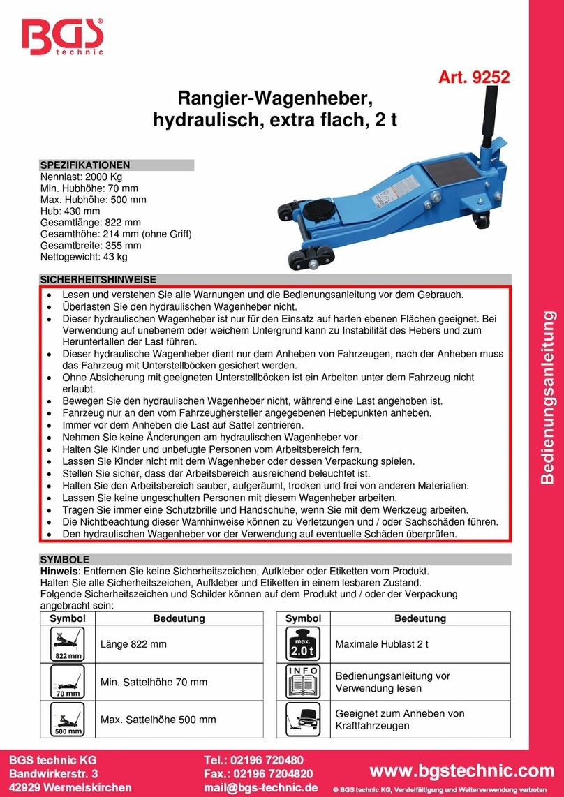 BGS technic 9252 User manual