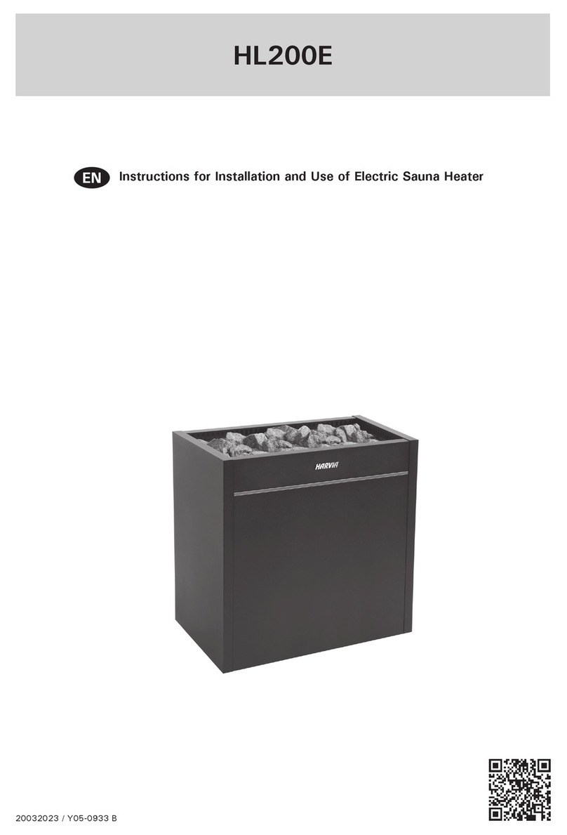 Harvia Virta Pro HL200E Instructions for installation and use