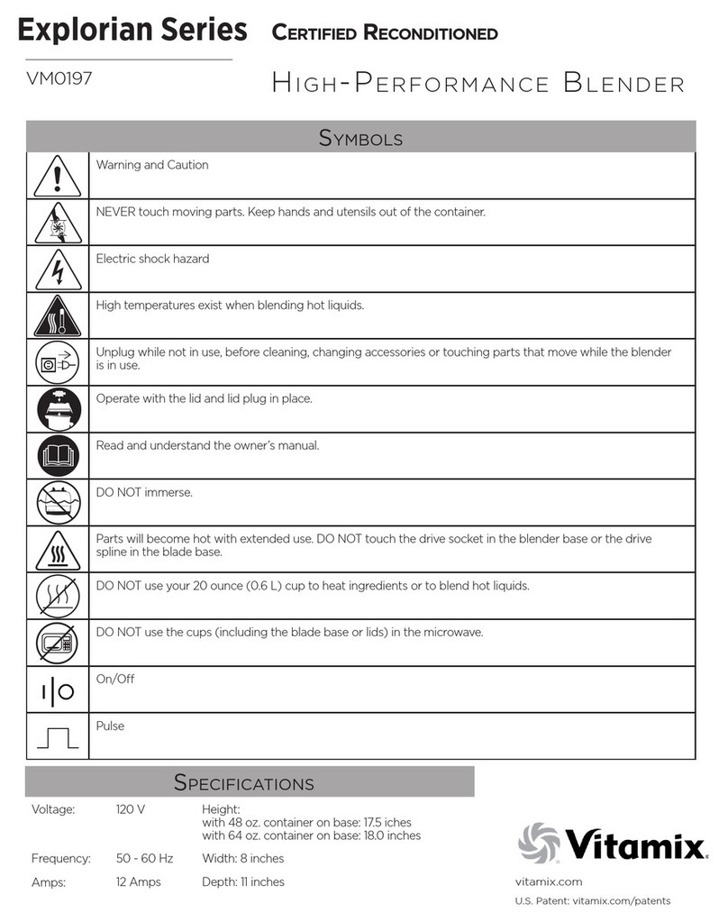 Vitamix VM0197 instruction manual