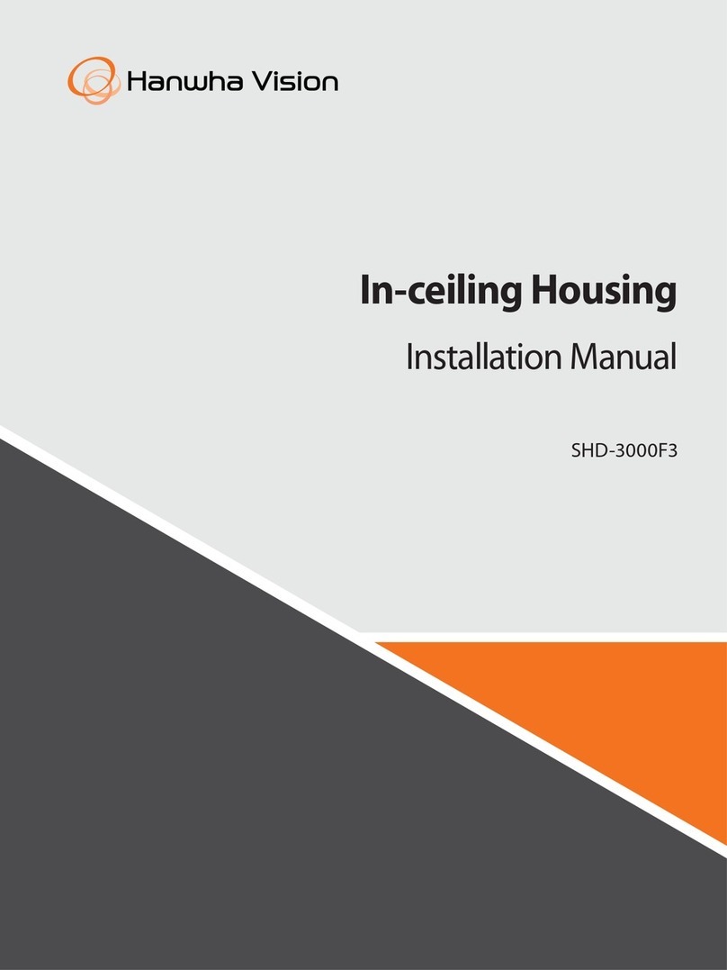 Hanwha Vision SHD-3000F3 installation manual