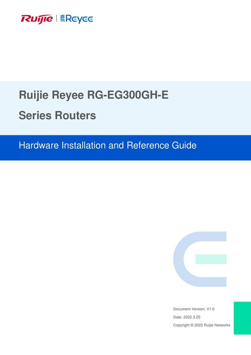 Ruijie Reyee RG-EG300GH-E Series Installation and operating manual