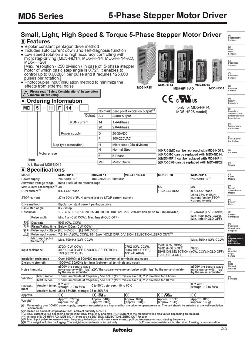 Autonics MD5 Series instruction manual