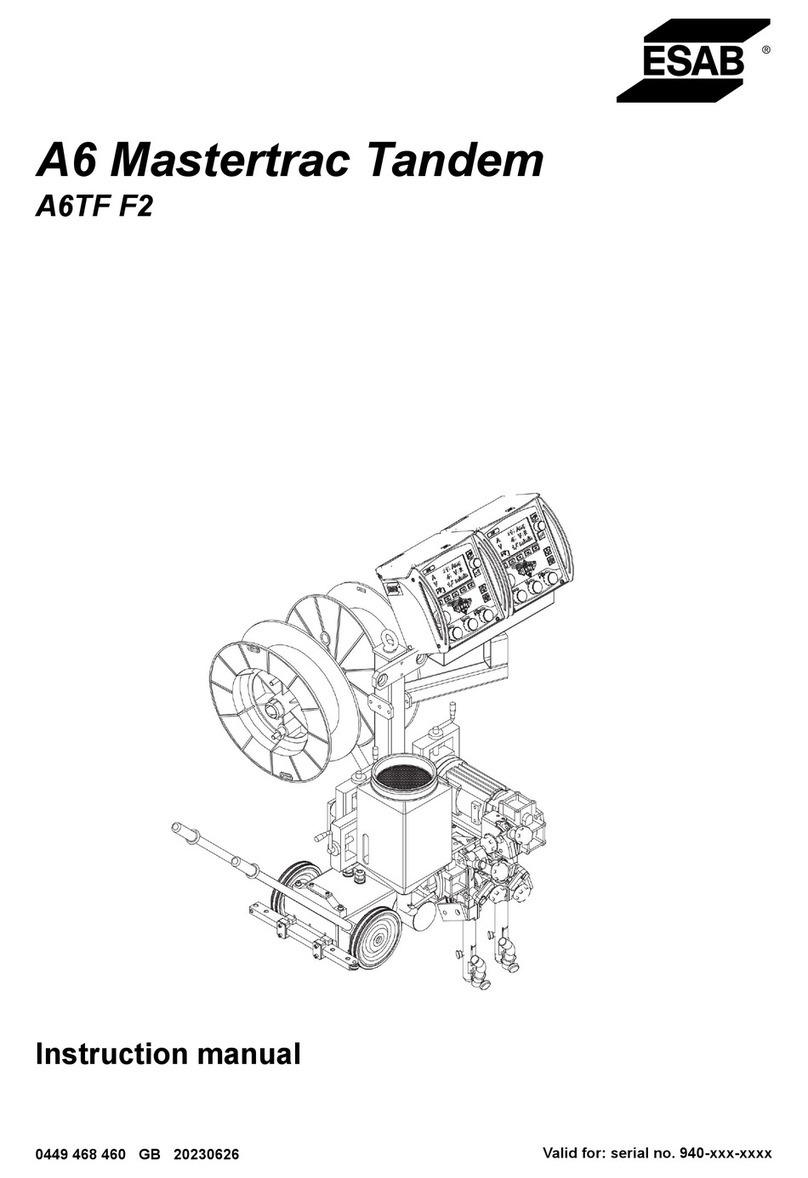 ESAB A6 Mastertrac Tandem User manual