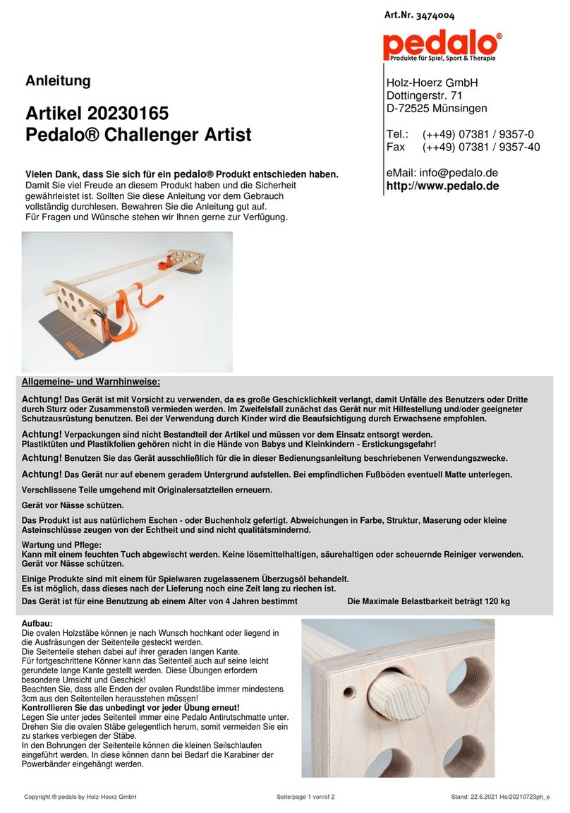pedalo 20230165 manual