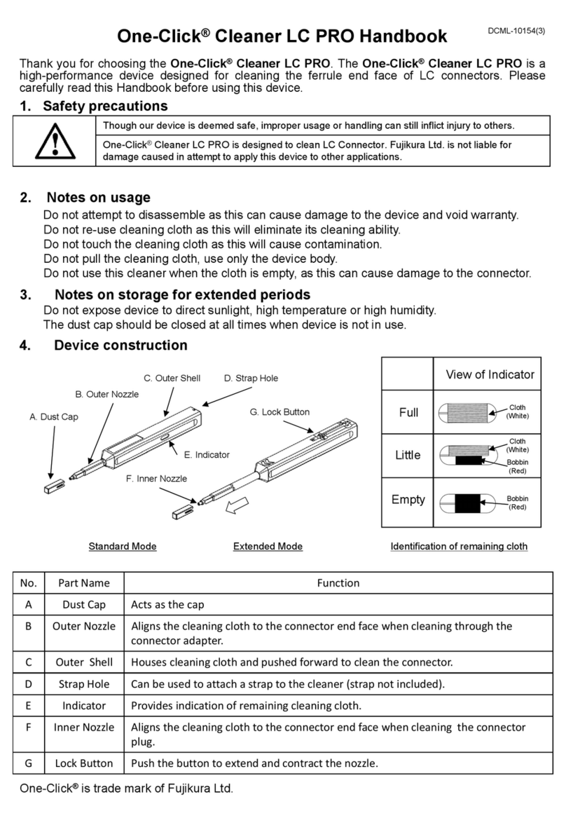 Fujikura One-Click Cleaner LC PRO Handbook