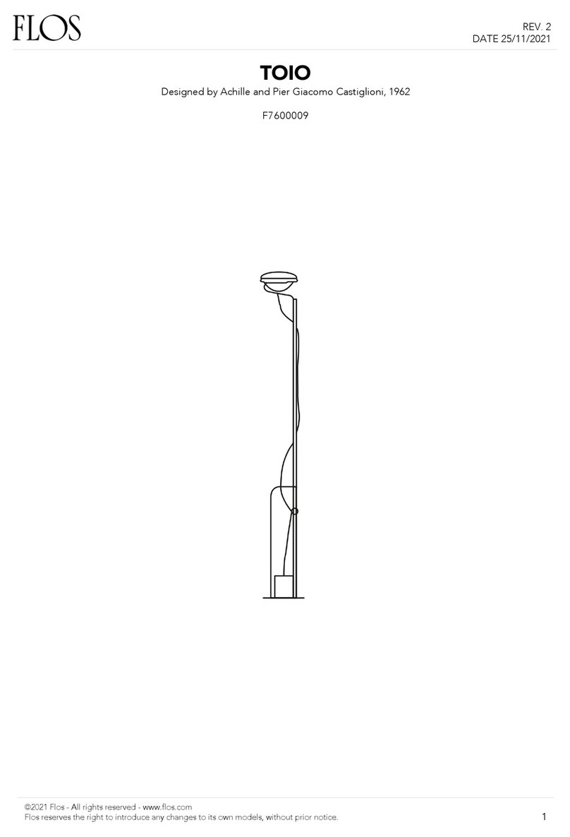 FLOS TOIO F7600009 User manual
