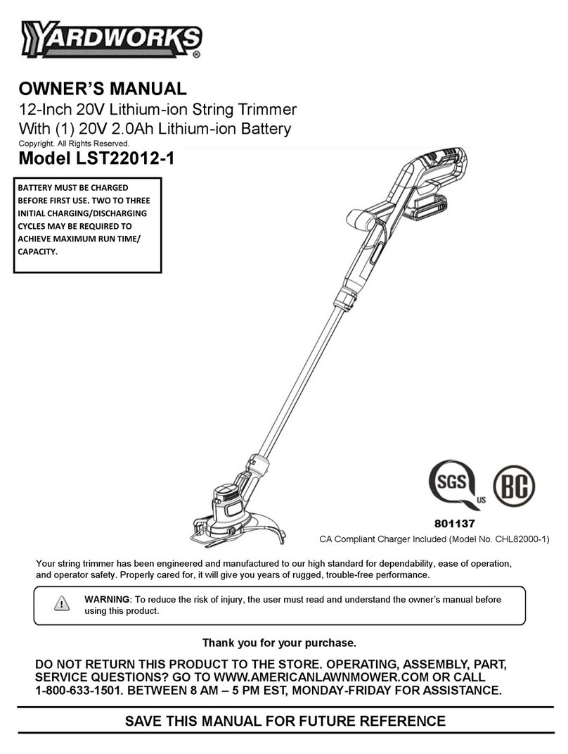 Yard Works LST22012-1 User manual