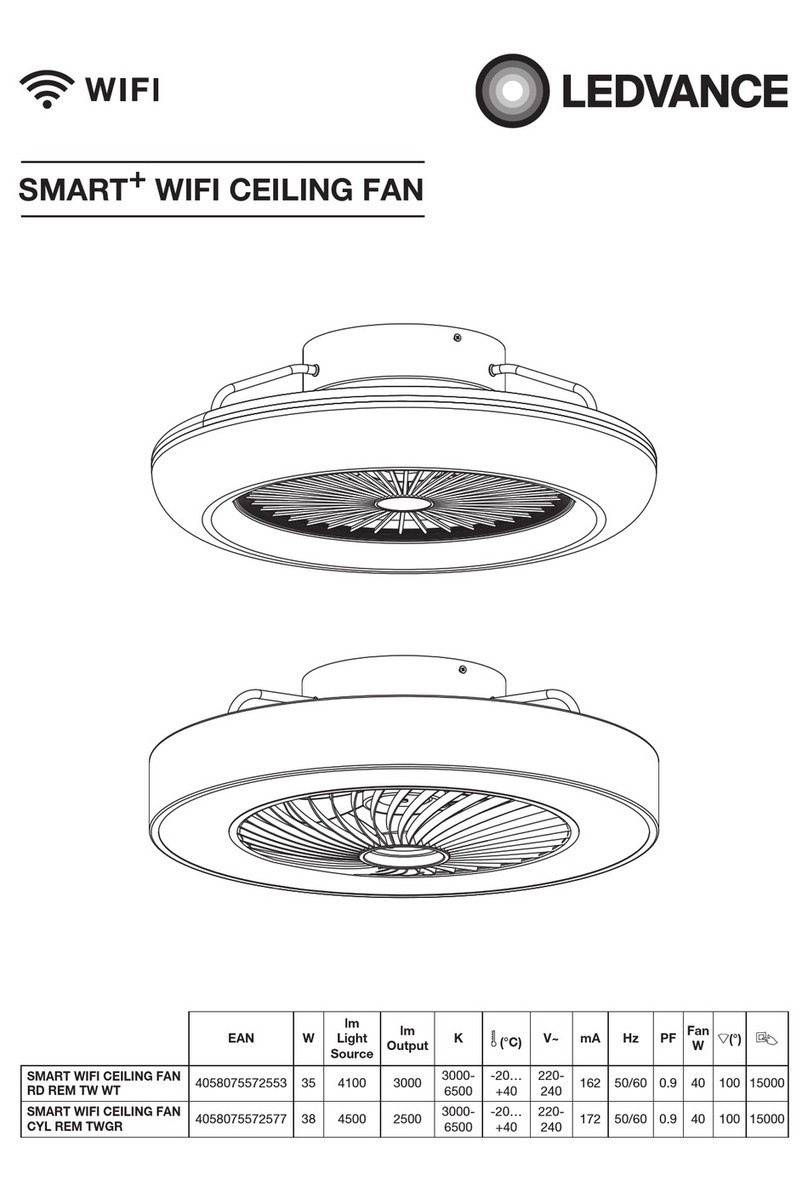 Ledvance SMART WIFI CEILING FAN RD REM TW WT manual