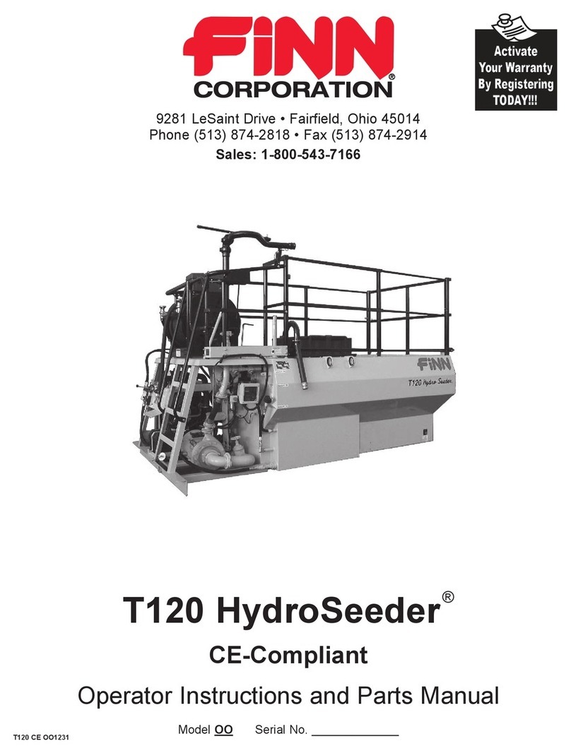 Finn HydroSeeder T120 Operator Instructions And Parts Manual