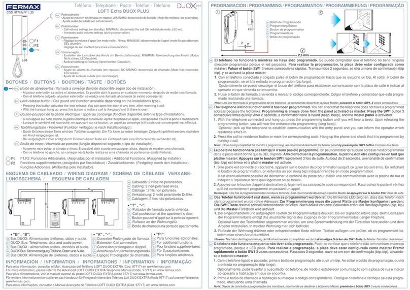 Fermax LOFT Extra DUOX PLUS User manual