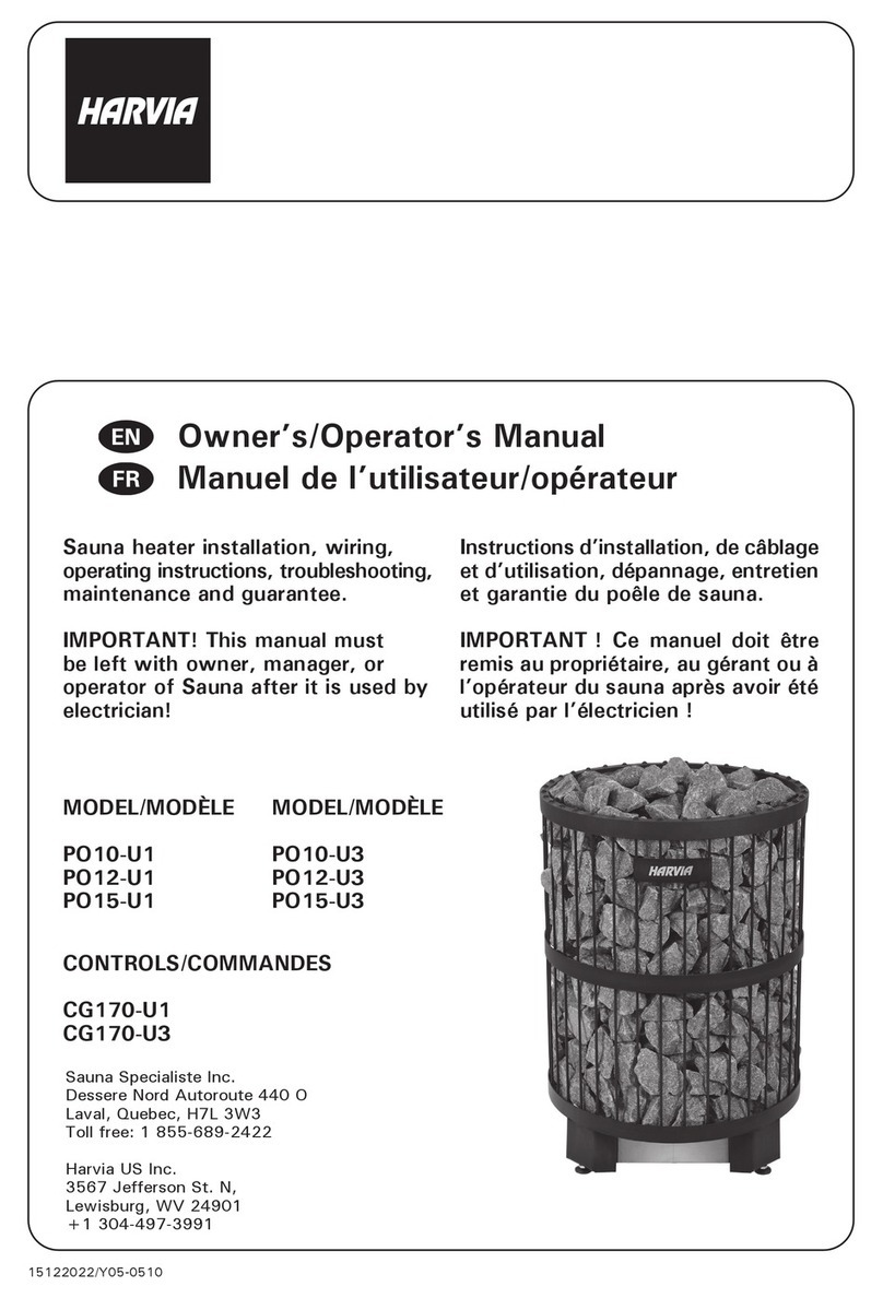 Harvia PO12-U1 Owner's manual