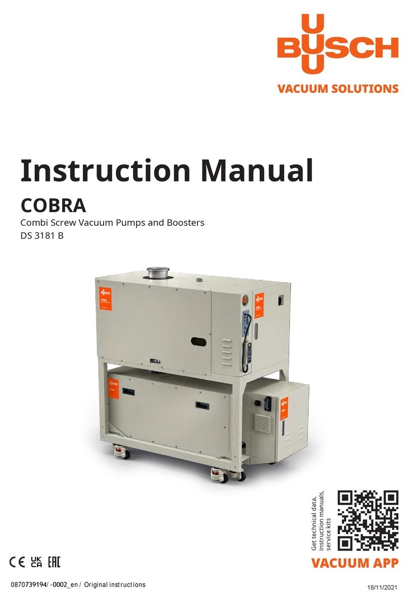 BUSCH COBRA DS 3181 B instruction manual