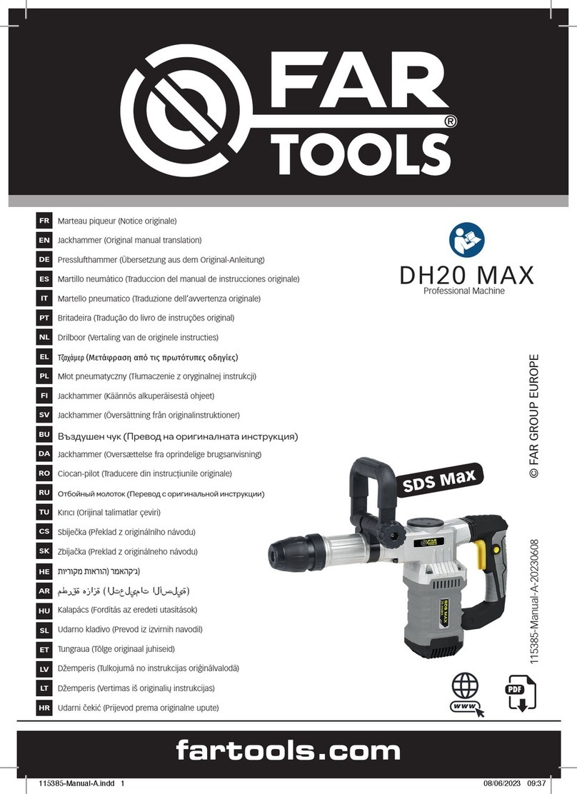 Far Tools DH20 MAX Original manual translation